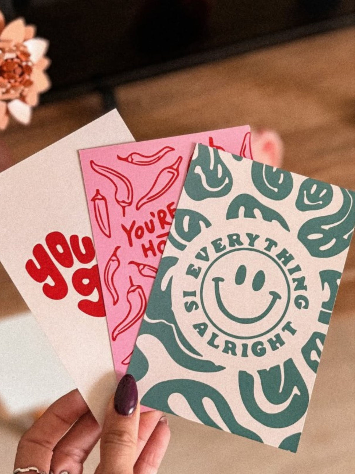 Card Postal "Everything is Alright"
