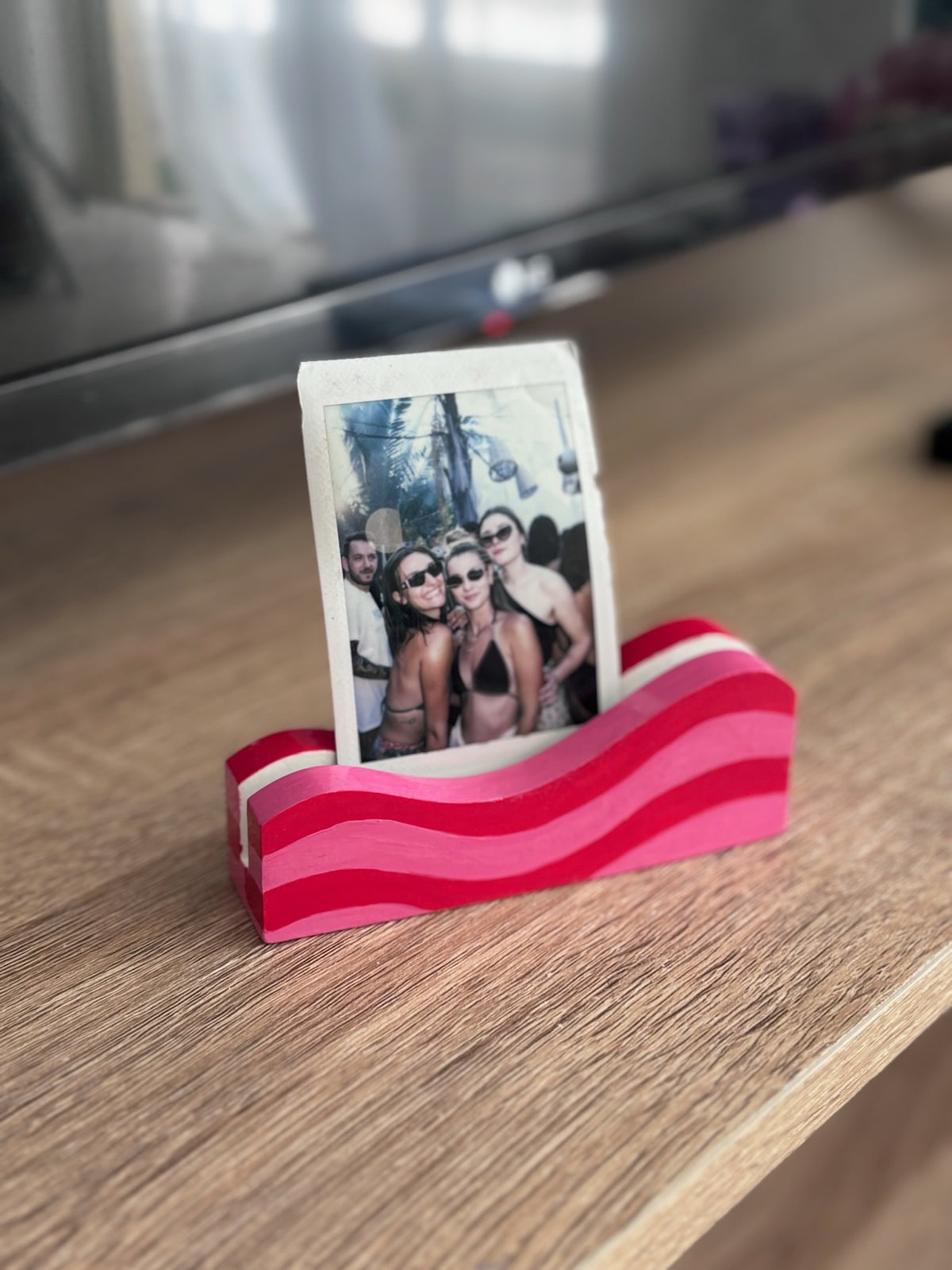 Διακοσμητική πορσελάνινη θήκη card postal Stripes