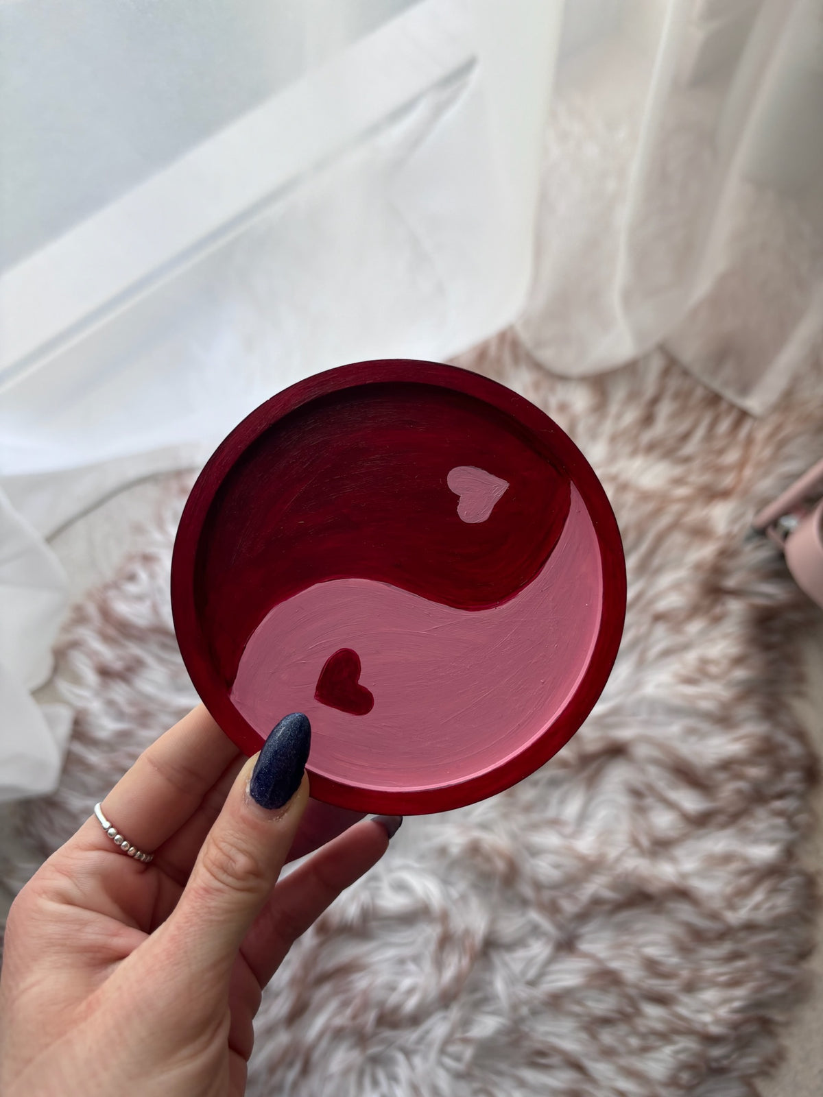 Διακοσμητικό πορσελάνινο Δισκάκι Ying Yang