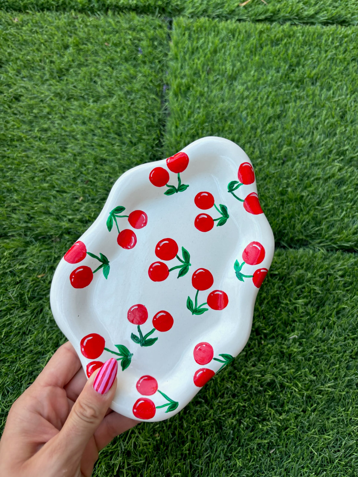 Διακοσμητικό πορσελάνινο δισκάκι Cherry