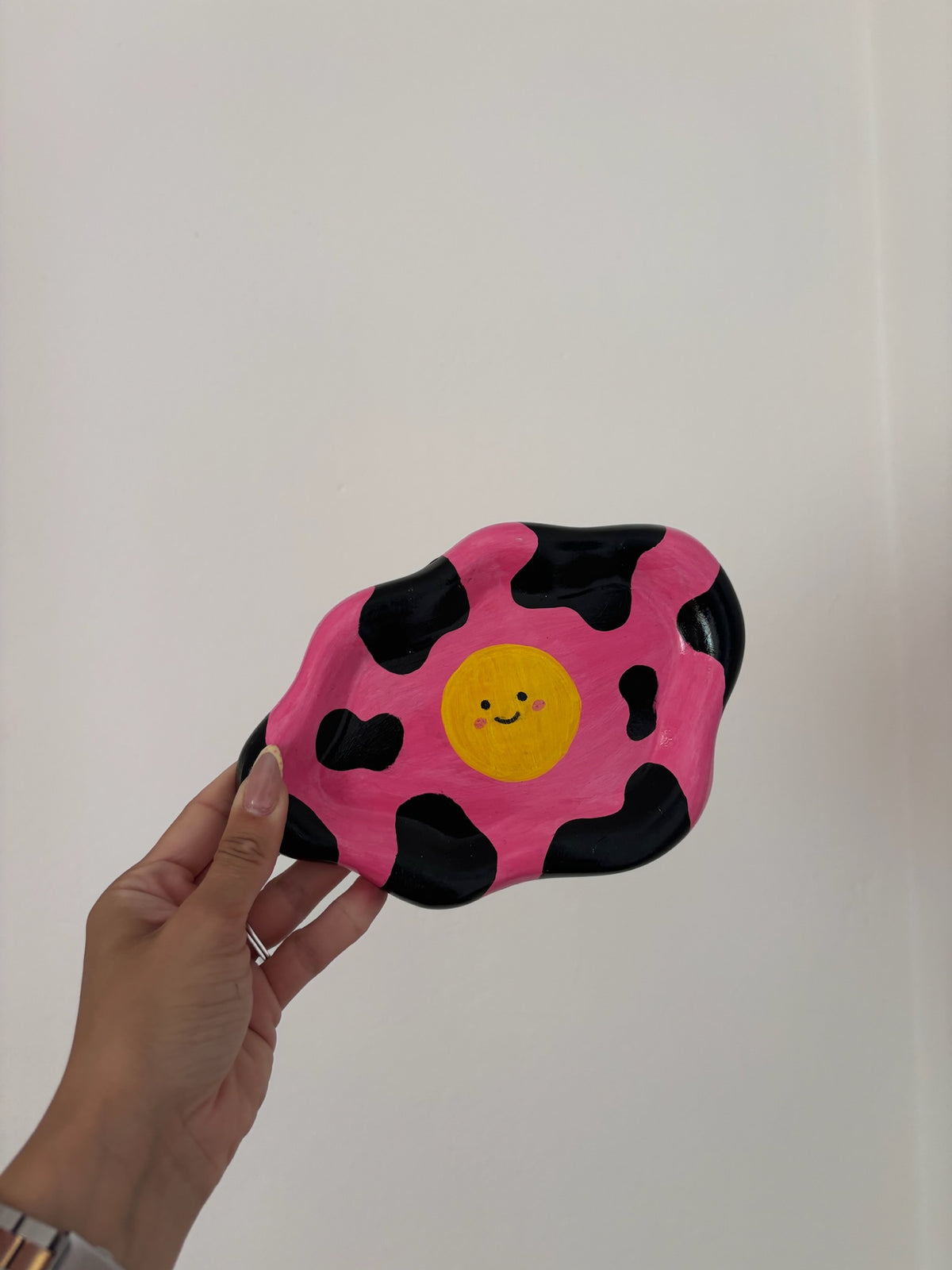 Διακοσμητικό πορσελάνινο δισκάκι Smiley Cow