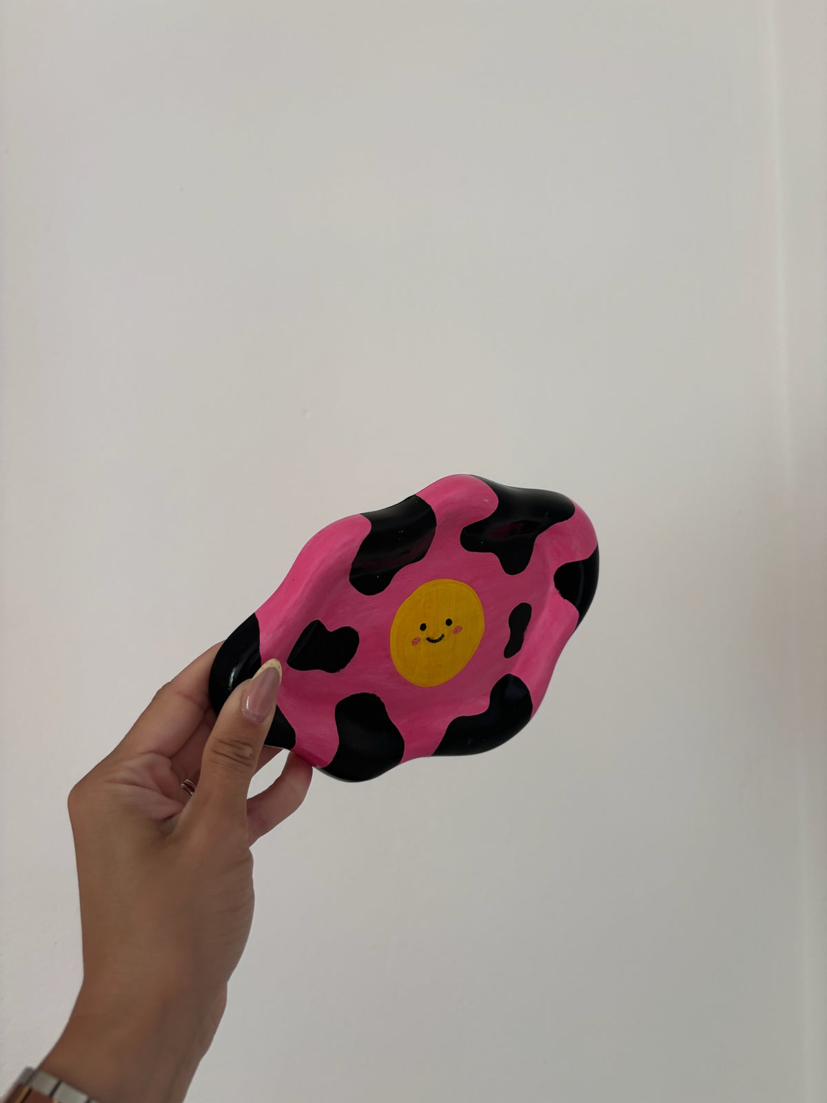 Διακοσμητικό πορσελάνινο δισκάκι Smiley Cow