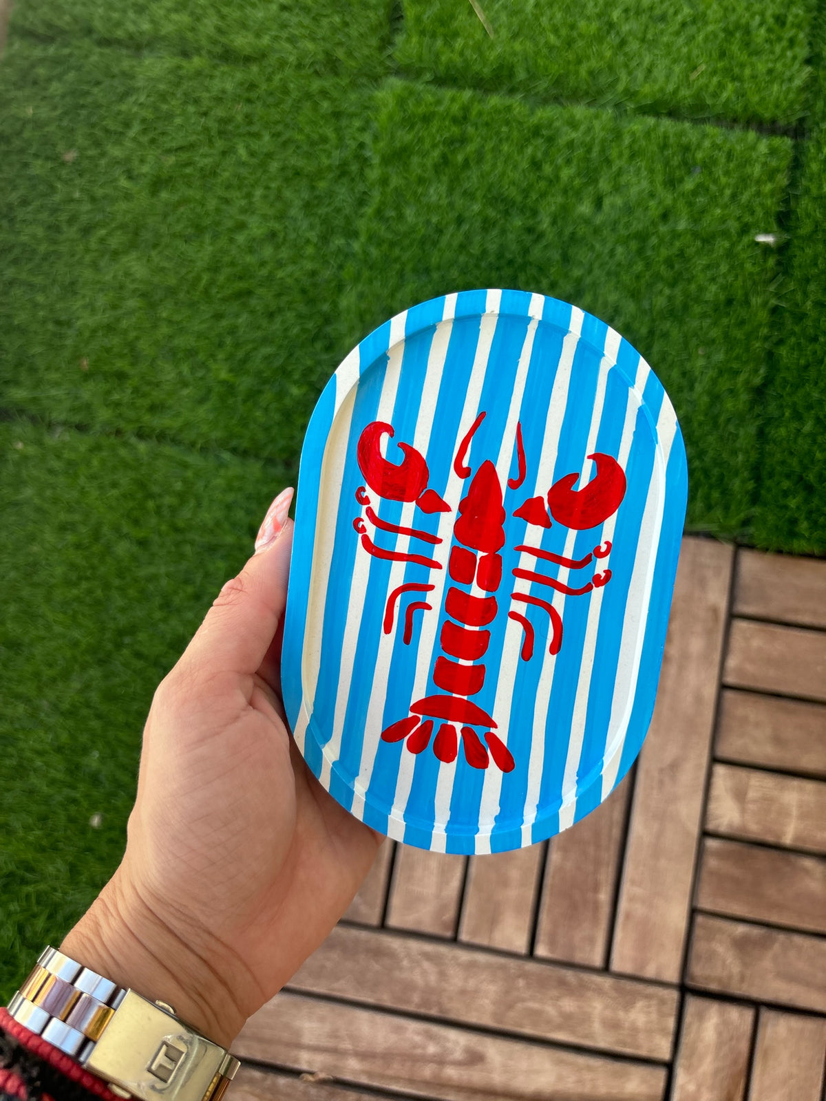 Διακοσμητικό πορσελάνινο δισκάκι Lobster