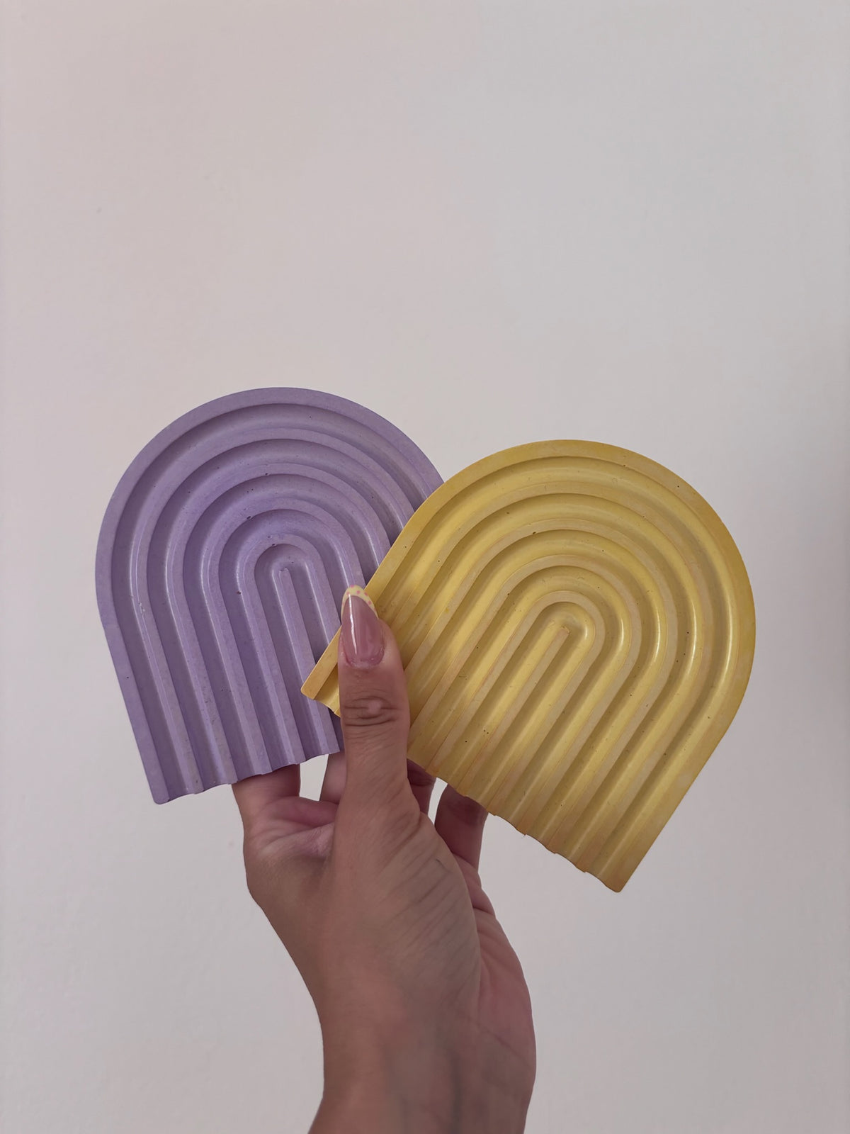 Διακοσμητικό πορσελάνινο σουβέρ RainbowYellow