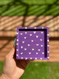 Διακοσμητικό πορσελάνινο Διασκάκι Purple Heart