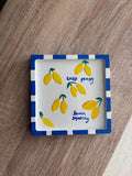 Διακοσμητικό πορσελάνινο δισκάκι Lemon