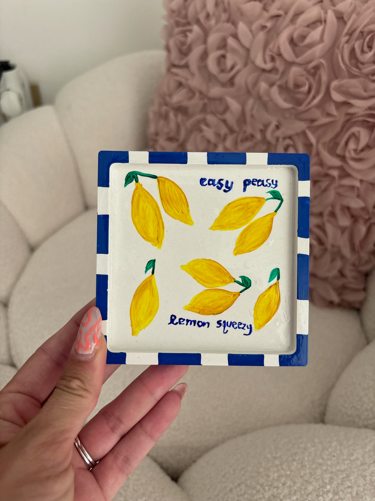 Διακοσμητικό πορσελάνινο δισκάκι Lemon